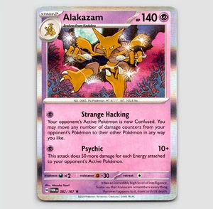 Alakazam (Holo) - 082/167 - Rare NM SV06: Twilight Masquerade Single - Picture 1 of 2
