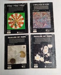 Set of 4 Song Books Hits! Hits! Hits!, Parade & Cavalcade of Pops, Ageless Music - Picture 1 of 9