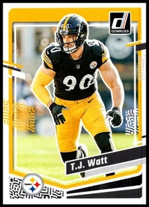2023 T.J. Watt Panini Donruss Football #254 Pittsburgh Steelers - Picture 1 of 2