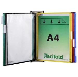 tarifold Sichttafel, inkl. Aufsteckreiter, farbig sortiert, DIN A4, 10/VE - Bild 1 von 1