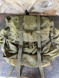 US Army Field Pack Combat Nylon LC-1 Medium Alice Vintage Backpack No Frame USA - Picture 1 of 13