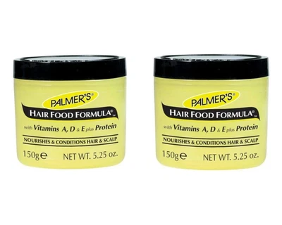 2x Tarro de fórmula de alimentos para el cabello Palmer's 150 g Foto 1 de 4