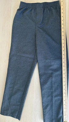 IZOD 罗纹抓绒休闲裤 – 灰色,M 10 码 – 柔软针织休闲舒适 — 第 1/4 张图片