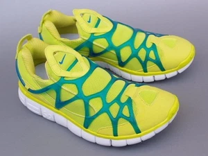 NIKE Men 9.0US Dead 5Cm 12 Free Kukini Fluorescent Yellow Slip-On - Picture 1 of 9
