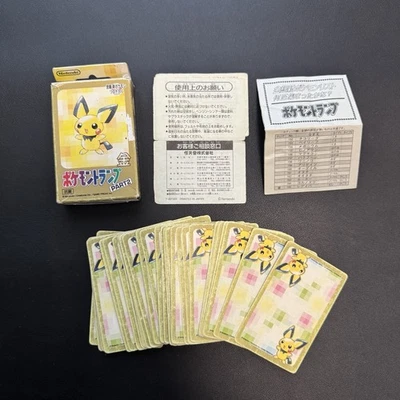 Pokemon Playing Cards Part2 Poker Deck Gold Pichu 2000 Nintendo Japan - Image 1 of 4