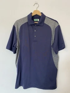 Polo da golf uomo blu Ben Hogan Performance taglia Uk media poliestere - Foto 1 di 7