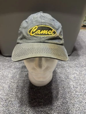 Gorra de Cigarrillo Vintage Camel Azul Marino Hebilla Ajustable Correa Trasera Logo Foto 1 de 3