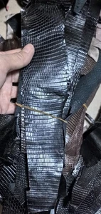 2 Stück Echte Eidechsenhaut Fell Leder Natur Pelze Glänzend Zum Selbermachen Dekorieren Leder - Bild 1 von 14