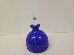 Rare Vintage Glass Cobalt Blue Perfume Bottle - Picture 1 of 6