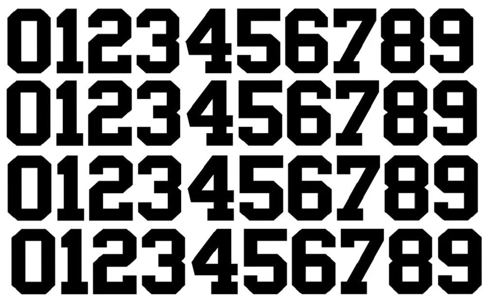 Set of Replica Mini Helmet Number Decal Oakland Las Vegas Football Helmets - Image 1 of 1