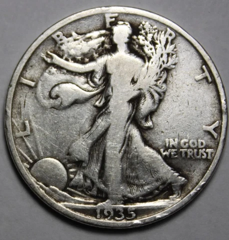 United States 1935-P Walking Liberty Silver Half Dollar (J26) Cover