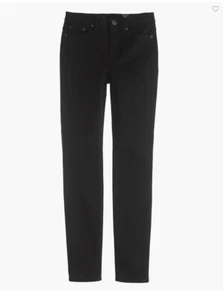 J Crew 9 Zoll hoher Bund Zahnstocher Stretch Jeans schwarz Damengröße 28 (206) - Bild 1 von 8