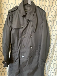 coach new york Herren Trenchcoat Farbe Schwarz Größe S - Bild 1 von 3