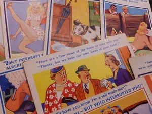 Bob Wilkin Classic Seaside Postcards Comic / Humour - choose from menu - Picture 1 of 12
