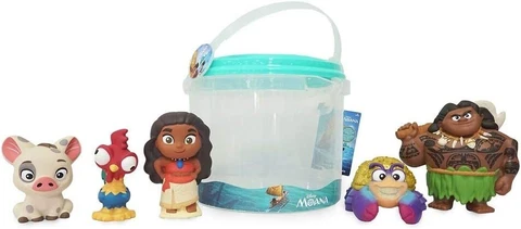 Disney Parks Princess Moana Characters Bath Toys NWT Maui Pua HeiHei Tamatoa Cover
