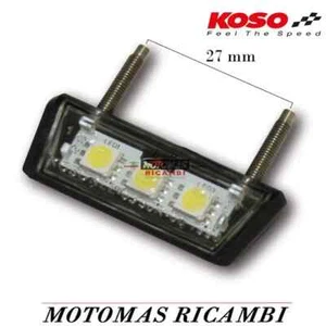 LUCE LED PER PORTATARGA TARGA MOTO SCOOTER KOSO - OMOLOGATO UNIVERSALE - Foto 1 di 3