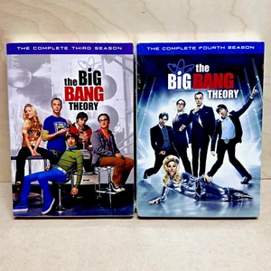 The Big Bang Theory The Complete Third & Fourth Season DVDs Sets Both NEW Sealed - Foto 1 di 4