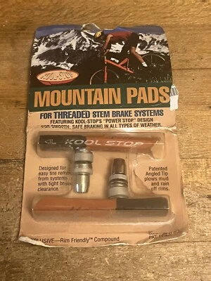 Vintage Kool Stop Threaded Brake Pads 90s 00s MTB Touring V-Brakes Linear Pull Foto 1 de 4