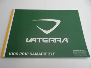Vaterra V100 2012 Camaro ZL1 Owner's Manual As Shown - Picture 1 of 2