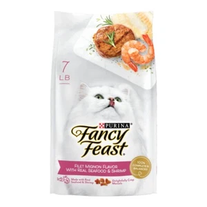 Fancy Feast Dry Cat Food Filet Mignon Flavor With Seafood and Shrimp - Picture 1 of 6