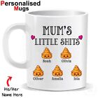 Personalised Mum's Little Shits Mug Tea Coffee Gift Kids Printed New Text 138