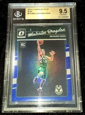MALCOLM BROGDON 16-17 DONRUSS OPTIC BLUE PRIZM ROOKIE RC 5/49 BGS 9.5