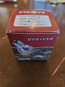 UVA+UVB Sunbathe Heat Lamp/Bulb/Light for Lizard Reptiles and Amphibians - Picture 1 of 4