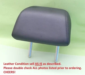 Mazda 3 BM BN Mk3 Model Rear Headrest Left or Right Leather Black Stitch Genuine - Picture 1 of 6