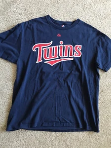 NUEVO ~ Adulto Minnesota Twins ~ Azul Marino ~ Camiseta ~ talla L ~ de Majestic. - Imagen 1 de 1