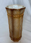 Beautiful ￼Pereiras Pottery Vase Brown & white Table Decor Made In Portugal