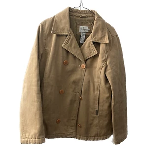 Calvin Klein Jeans Canvas Jacket, Women's Large, Beige Cotton Outer Nylon Lining - Picture 1 of 8