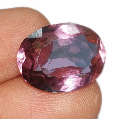 Oval Cut Color changing Quartz Loose Gemstone 8.40 Ct Certified With Free Gift - Image 1 of 4