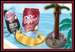 NUEVO Dr Pepper Cremoso Coco 2024 Sellado Promoción Inflable 6' Árbol Tienda Exhibición! - Imagen 1 de 24