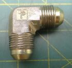 Parker 155F-12 3/4" Male Flare Zinc Plated Steel Union 90° Elbow Pipe Fitting