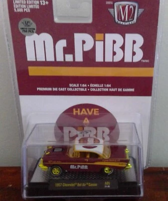 M2 Machines 1:64 Diecast 1957 Chevrolet Bel Air Gasser Mr Pibb *Chase* - Image 1 of 2