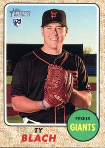 TY BLACH ~ 2017 Topps Heritage Baseball Gray Back #659 SSP (10 Produced) - Picture 1 of 1