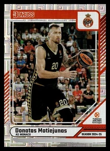 2024-25 Panini Turkish Airlines Euro Base 130 Donatas Motiejunas - Imagen 1 de 2