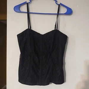 Corsetto Express in pizzo nero M - Foto 1 di 9