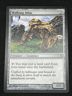 Magic the Gathering MTG Walking Atlas Artifact Worldwake Common - Image 1 of 2