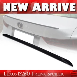 14-20 Fit For Lexus IS250 IS350 IS F 3rd PUF Rear Trunk Lip Spoiler Unpainted - Picture 1 of 1