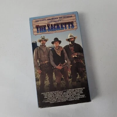 The Sacketts VHS 2 Tape Sam Elliott Tom Selleck Louis L'Amour's The Sacketts - Image 1 of 4