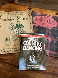 Vintage Scottish Country Dance Books X3. Royal Scottish Society + Collins Pocket