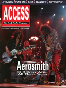 Access Magazine December 1994 Aerosmith REM Queensryche Black Crowes April WIne - Bild 1 von 19