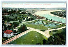 c1910s Ohio River and E. Walnut Hills from Eden Park Cincinnati Ohio OH Postcard