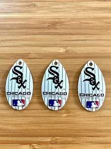 MLB Chicago White Sox Vintage tropfenförmige Spinner dekorative Kühlschrankmagnete 3er-Pack - Bild 1 von 1