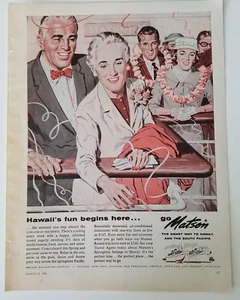1958 Grace line Caribbean South America cruise ship vintage travel ad - Picture 1 of 1