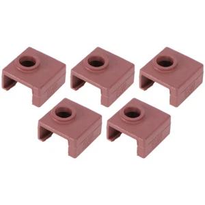5 Pcs Heated Aluminum Block Silicone Sleeve Heater Covers Extruder - Afbeelding 1 van 12