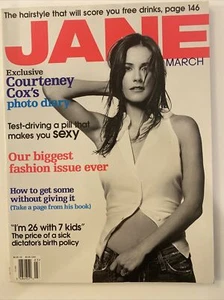 JANE Magazine March 2001 COURTENEY COX Fashion Issue No Label Like New - Picture 1 of 3