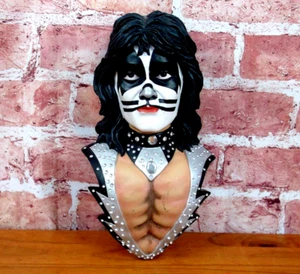 2008 PETER CRISS Spencer's Gifts 10,5" KISS WALL BUST figura statua distruttore - Foto 1 di 6