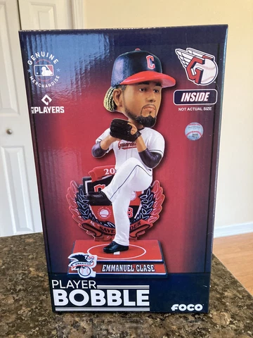 Emmanuel Clase Bobblehead Cleveland Guardians 2022 American League Save Leader Cover
